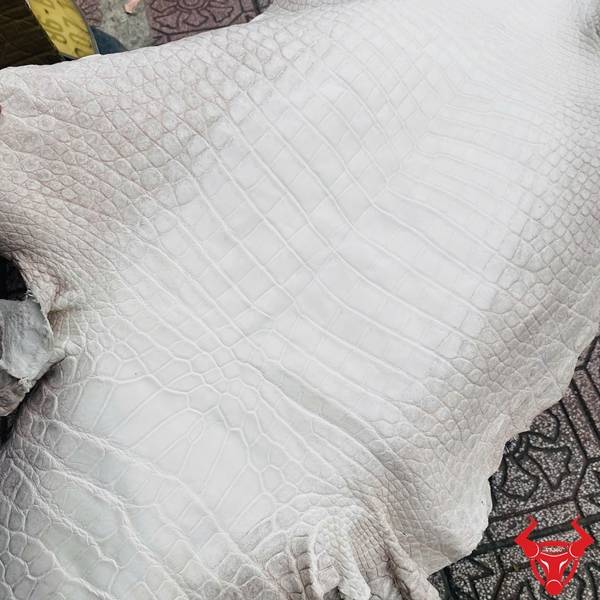 Da cá sấu bạch tạng Thái Lan size lớn dùng chế tác