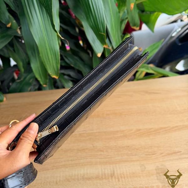 Clutch da bụng cá sấu CKCA8 vẻ đẹp sang trọng.