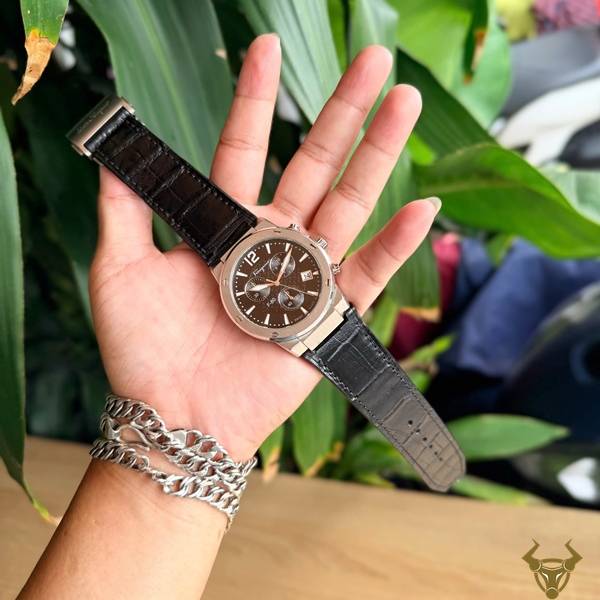 Dây đồng hồ da cá sấu Salvatore Ferragamo chuẩn form, cao cấp và tinh tế.