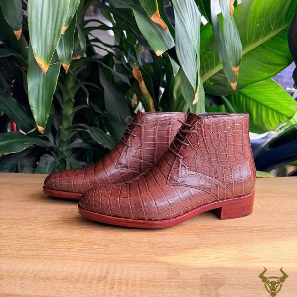 Chukka Boot nam da cá sấu GJBA8 vẻ đẹp quý phái.