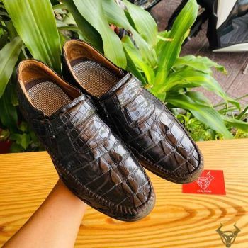 Giày Lười Da Cá Sấu Gai Đuôi GCA2 Phong Cách Trẻ Trung