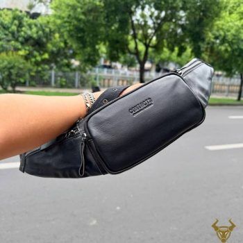 Túi Bao Tử Nam Da Bò Màu Đen Contact34 Cao Cấp Thời Trang