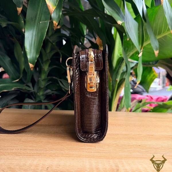 Clutch CKDA8 da bụng cá sấu thời trang cao cấp.