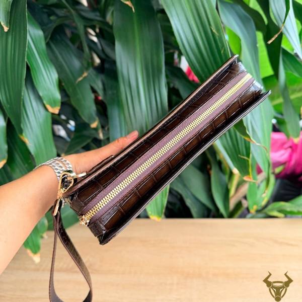 Clutch da bụng cá sấu CKDA8 phong cách đẳng cấp.