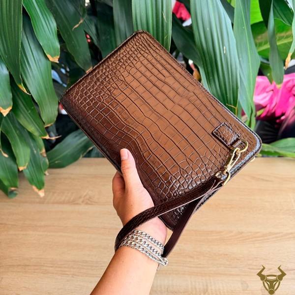 Clutch CKDA8 phụ kiện da cá sấu đẳng cấp.